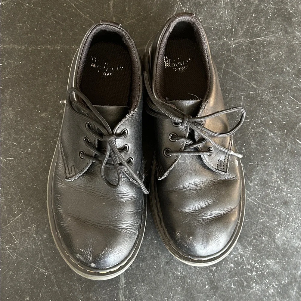 Dr. Martens 1461 J Black Leather Shoes Oxfords youth kids Unisex Size‎ 2